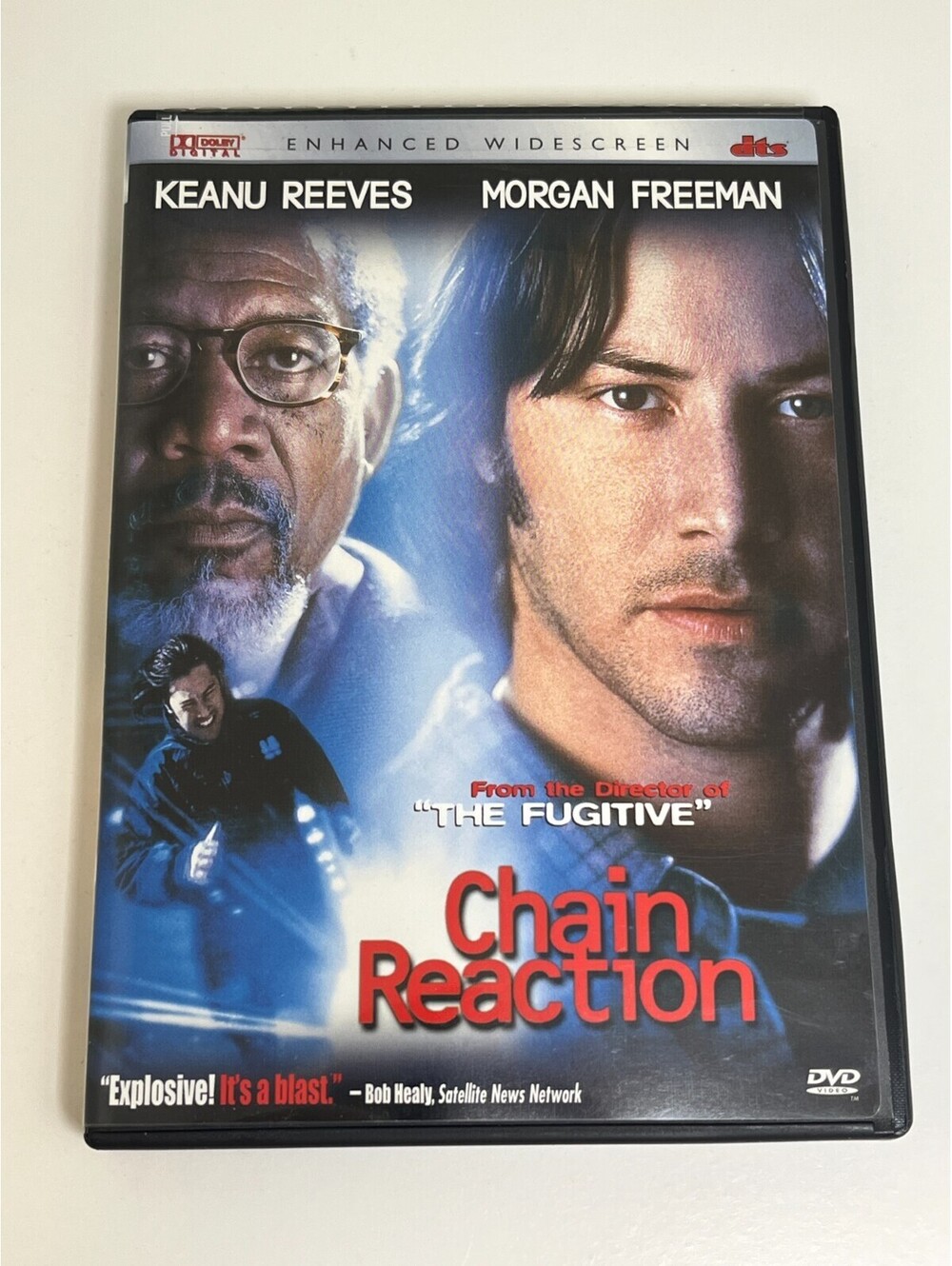 Chain Reaction DVD Keanu Reeves Morgan Freeman Fox Enhanced Widescreen DTS